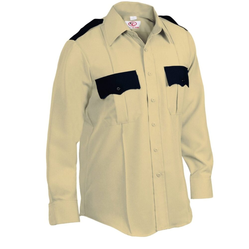 First Class Uniforms Two-Tone Long Sleeve Shirts